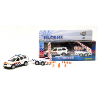 510633 Politie auto Volvo XC90 met aanhanger